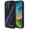 BMW BMHMP16L23SSPK Apple iPhone 16 Pro 6.3" dėklas telefonui juodos spalvos Silikoninis Random Lines MagSafe