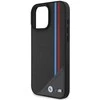 BMW BMHMP16S23PUTRK Apple iPhone 16 6.1" dėklas telefonui juodos spalvos hardcase M Meshed Tricolor Stripes MagSafe