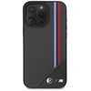 BMW BMHMP16S23PUTRK Apple iPhone 16 6.1" dėklas telefonui juodos spalvos hardcase M Meshed Tricolor Stripes MagSafe