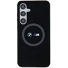 Samsung Galaxy S24 Plus BMW Dėklas M silikoninis Printed Ring MagSafe (BMHMS24M23SROK) juodos spalvos