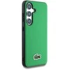Lacoste Iconic Petit Pique Woven Logo MagSafe dėklas skirtas Samsung Galaxy S25 žalios spalvos