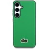 Lacoste Iconic Petit Pique Woven Logo MagSafe dėklas skirtas Samsung Galaxy S25 žalios spalvos