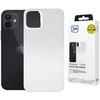Dėklas 3MK Hardy MagSilicone skirtas Apple iPhone 12 baltos spalvos