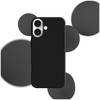 Dėklas 3MK Silicone dėklas skirtas Apple iPhone 17 juodos spalvos