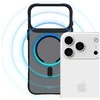 Dėklas 3Mk apsauga 3mk dūmų spalvos „MagCase“, skirtas „iPhone 17 Pro Max“ – juodas pusiau permatomas