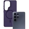 Dėklas telefonui MagSafe suderinamas, violetinis polikarbonatas 3mk Smoke MagCase