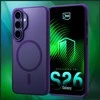 Dėklas 3MK Smoke MagCase do Samsung Galaxy S26+ violetinė