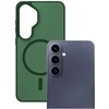 Dėklas 3MK Smoke MagCase do Samsung Galaxy S26 žalia