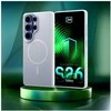 Dėklas 3MK Smoke MagCase do Samsung Galaxy S26 Ultra balta