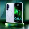 Dėklas 3MK Smoke MagCase do Samsung Galaxy S26+ balta