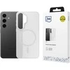 Dėklas 3mk Smoke MagCase for Samsung Galaxy S25 - baltas-transparent