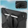Pancerne etui su laikikliu 4smarts Rugged Case Grip do Samsung Galaxy Tab A11+ juoda