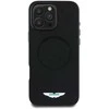 Dėklas Aston Martin HC FW Logo Apple iPhone 16 Pro Max MagSafe juodos spalvos