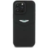 Dėklas Aston Martin HC Leather Victory Design Apple iPhone 16 Pro Max juodos spalvos