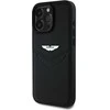 Dėklas Aston Martin HC Leather Victory Design Apple iPhone 16 Pro Max juodos spalvos