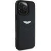 Dėklas Aston Martin HC Leather Victory Design Apple iPhone 16 Pro juodos spalvos