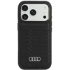 Dėklas Audi GT Synthetic Leather MagSafe do iPhone 18 Pro / 17 Pro juoda