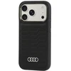 Dėklas Audi GT Synthetic Leather MagSafe do iPhone 18 Pro / 17 Pro juoda