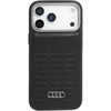 Dėklas Audi GT Synthetic Leather MagSafe Apple iPhone 17 Pro Max juodos spalvos
