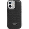 Dėklas Audi GT Synthetic Leather MagSafe skirtas Apple iPhone 17 juodos spalvos