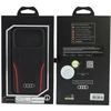 Dėklas Audi R8 Genuine Leather MagSafe do iPhone 18 Pro / 17 Pro juodai-raudonas