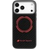 Dėklas Audi RSQ Carbon Fiber Sport Raudona Circle MagSafe skirtas Apple iPhone 17 Pro Max juodos spalvos