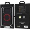 Dėklas Audi Sport RSQ Carbon Fiber Sport Raudona Circle MagSafe do iPhone 18 Pro / 17 Pro juoda
