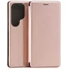 Dėklas Beline Book Magnetic do Samsung Galaxy S26 Ultra rožinė-auksinė