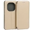 Beline Book Magnetic Xiaomi Redmi Note 14 Pro Plus 5G dėklas telefonui aukso spalvos