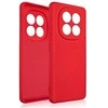 Beline silikoninis Xiaomi Redmi Note 14 Pro Plus 5G dėklas telefonui raudonos spalvos