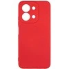 Beline silikoninis „Redmi 15C“ dėklas, raudonas