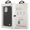 Apple iPhone 14 Pro Max BMW dėklas Signature Logo Imprint Magsafe juodos spalvos