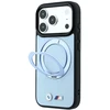 Dėklas BMW Kevlar Ring Stand 360 MagSafe do iPhone 18 Pro / 17 Pro mėlyna