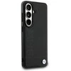 Dėklas BMW Leather Hot Stamp MagSafe do Samsung Galaxy S26+ juoda
