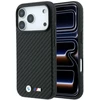 Dėklas BMW M Carbon Metal Logo MagSafe skirtas iPhone 18 Pro Max juodas