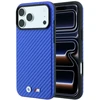 Dėklas BMW M Carbon Metal Logo MagSafe Case for iPhone 17 Pro Max / 18 Pro Max - Mėlyna