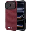 Dėklas BMW M Carbon Printed Ring MagSafe iPhone 18 Pro / 17 Pro raudonas