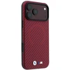 Dėklas BMW M Carbon Printed Ring MagSafe iPhone 18 Pro / 17 Pro raudonas