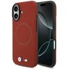 BMW M FW Metal Logo MagSafe dėklas skirtas Apple iPhone 17 raudonos spalvos