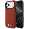 BMW M FW Metal Logo MagSafe dėklas skirtas Apple iPhone 17 Pro Max raudonos spalvos