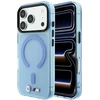 Dėklas BMW M IML Frosted Metal Logo & Trims MagSafe Case, skirtas iPhone 17 Pro / 18 Pro – Mėlyna