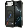 BMW M IML Metal Mygtukai Tricolor Lines MagSafe dėklas skirtas Apple iPhone Air Juodas