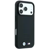 BMW M Mėlyna Perfo metalinis logotipas MagSafe dėklas, skirtas iPhone 18 Pro Max / 17 Pro Max, juodas