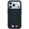 BMW M Mėlyna Perfo metalinis logotipas MagSafe dėklas, skirtas iPhone 18 Pro Max / 17 Pro Max, juodas