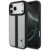 Dėklas BMW M Perforated Stripe Logo MagSafe Apple iPhone 17 Pro Max pilka