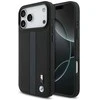 Dėklas BMW M Perforated Stripe Logo MagSafe Apple iPhone 17 Pro Max mėlynas