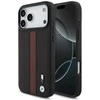 Dėklas BMW M Perforated Stripe Logo MagSafe Apple iPhone 17 Pro Max red