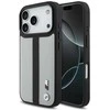 Dėklas BMW M Perforated Stripe Logo MagSafe Apple iPhone 17 Pro pilka