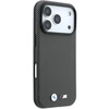 Dėklas BMW M Quadrille Kevlar Metal Logo MagSafe Case for iPhone 17 Pro / 18 Pro - Gray