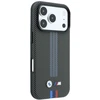 Dėklas BMW M Quadrille Kevlar Tricolor Print Lines MagSafe do iPhone 18 Pro / 17 Pro antracytowy
